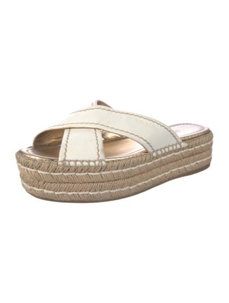 Prada Leather Espadrilles