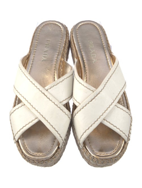 Prada Leather Espadrilles