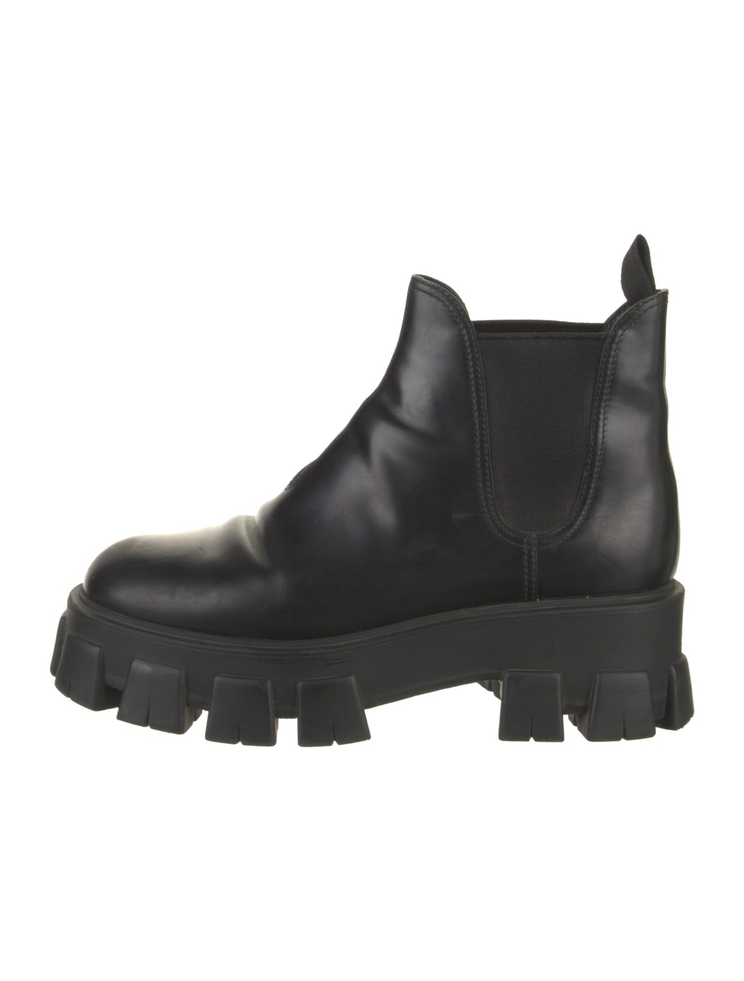 Prada Leather Chelsea Boots