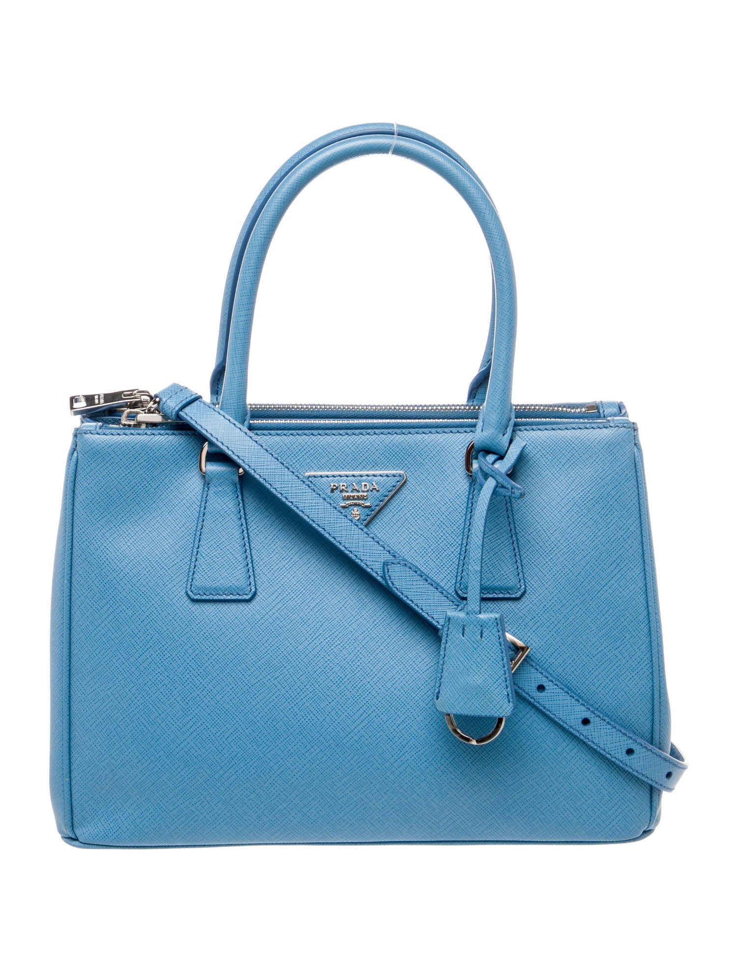 Prada Saffiano Leather Galleria Double Zip Small