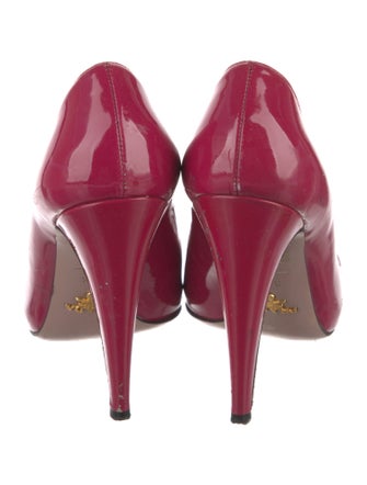 Prada Patent Leather Slingback Sandals