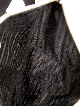 Prada Enameled Metal Triangle Triangle