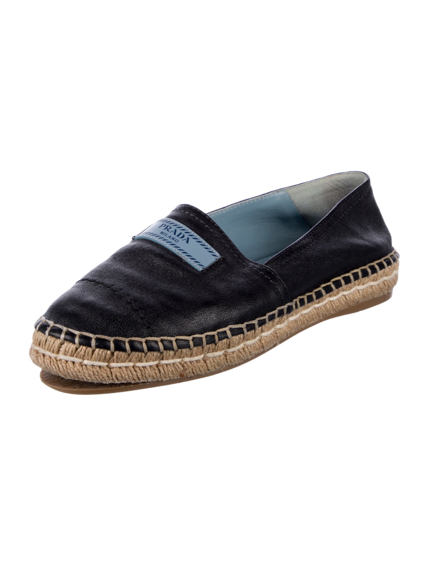 Prada Leather Espadrilles