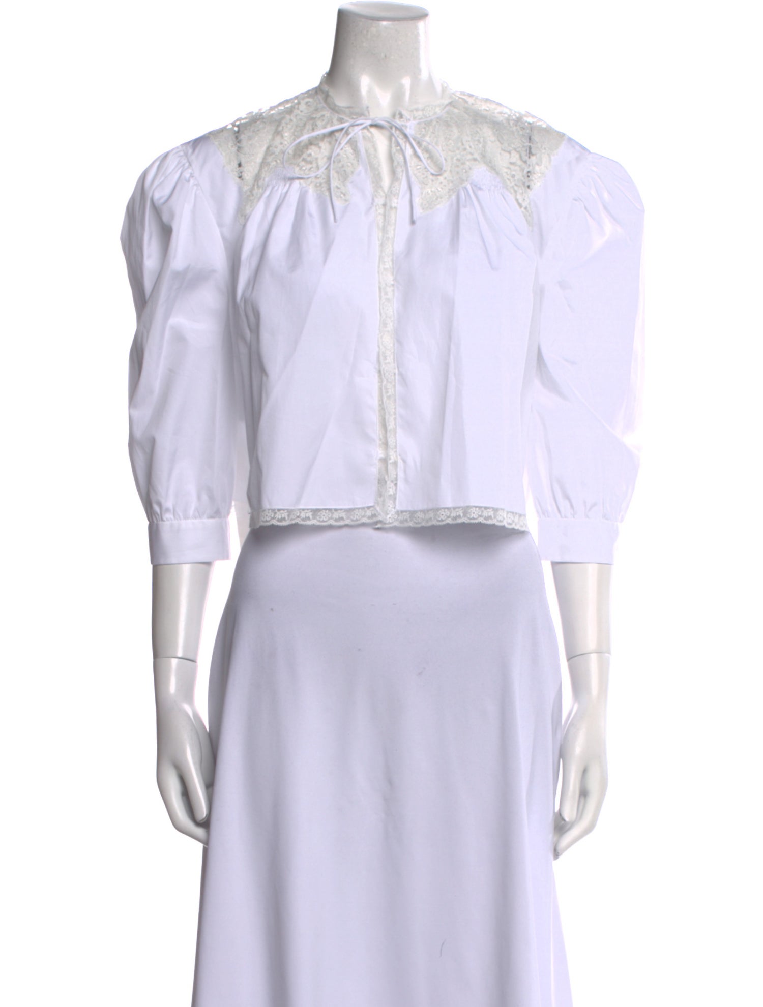 Prada 2023 Mock Neck Crop Top