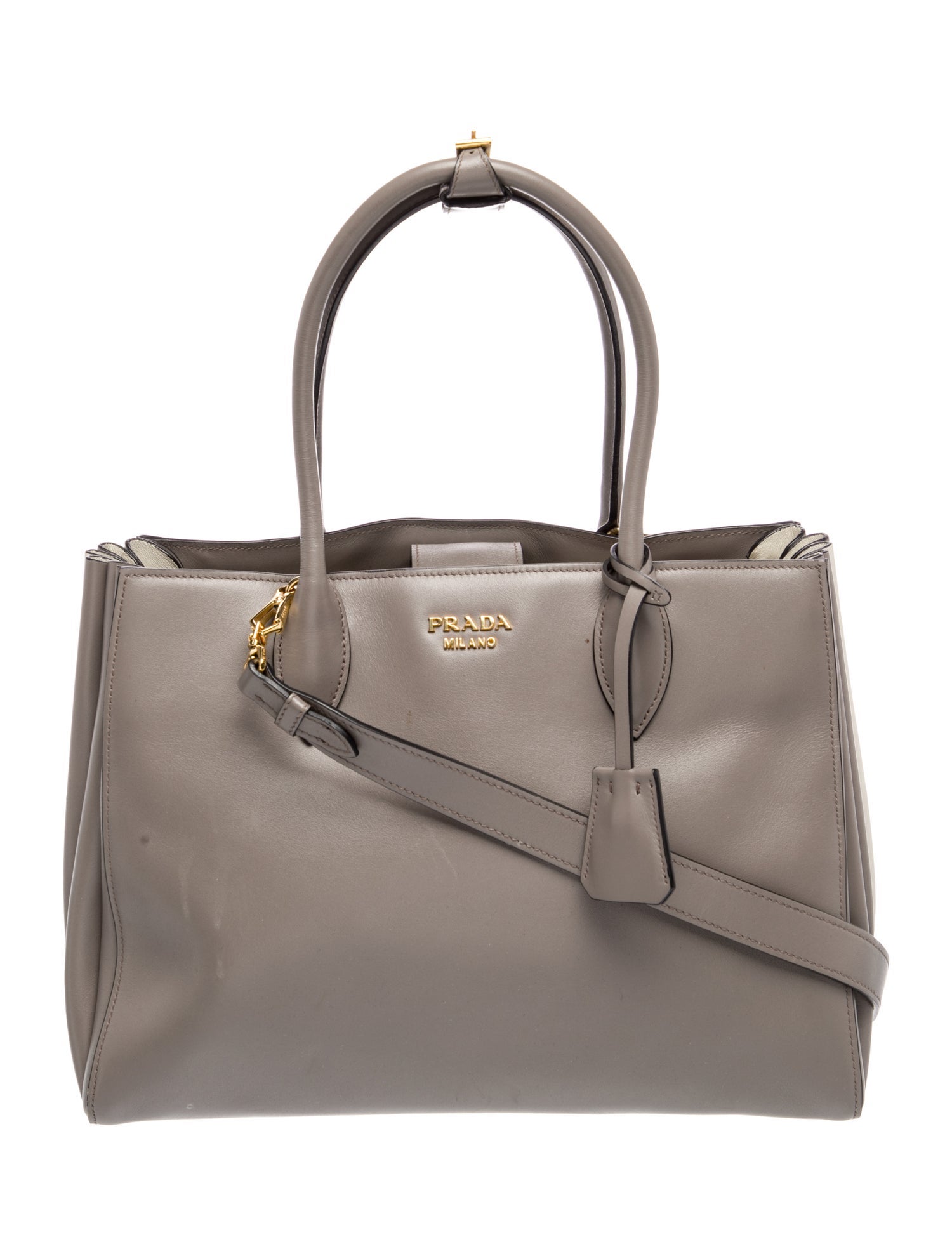 Prada Signature City Calf Leather Bibliothèque Medium