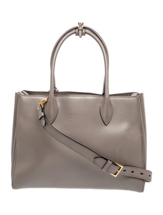 Prada Signature City Calf Leather Bibliothèque Medium