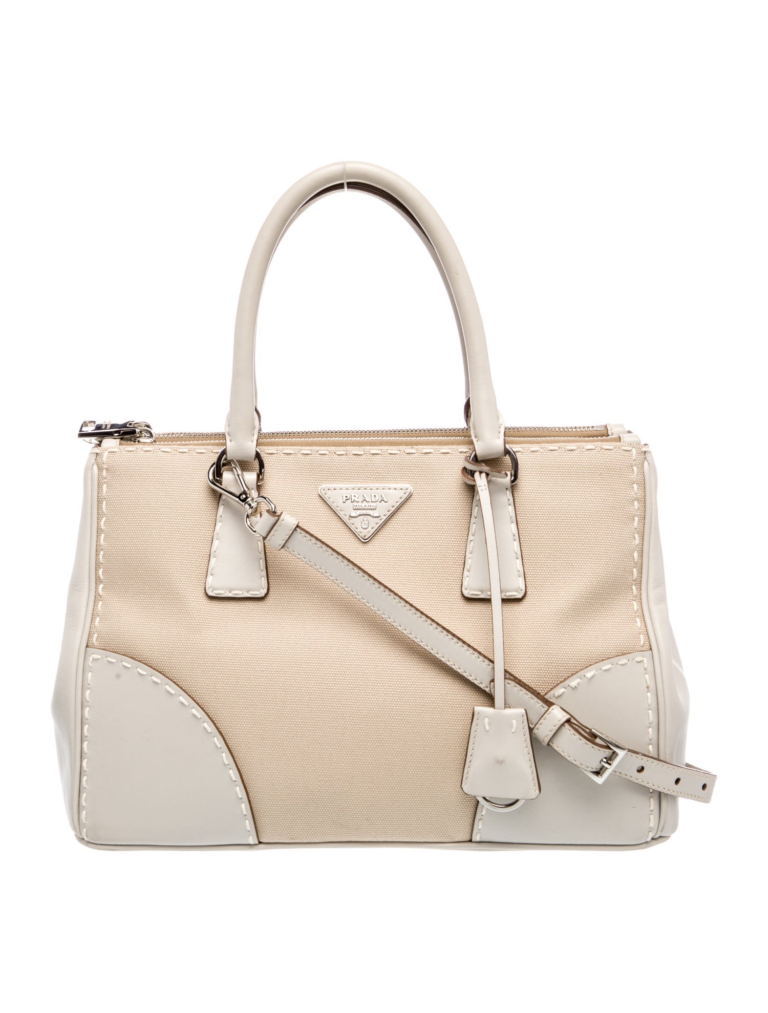 Prada Saffiano Lux Leather Galleria Double Zip Medium