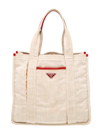 Prada Enameled Metal Triangle Tote