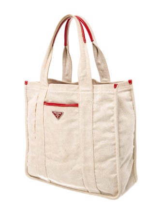 Prada Enameled Metal Triangle Tote