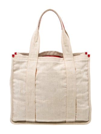 Prada Enameled Metal Triangle Tote