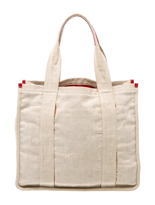 Prada Enameled Metal Triangle Tote