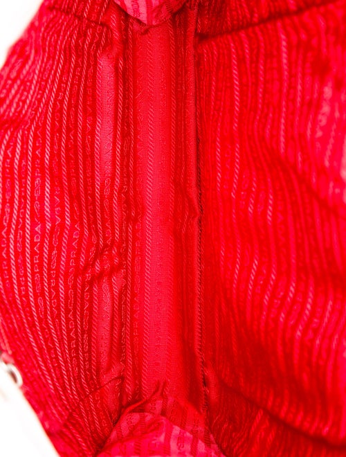 Prada Enameled Metal Triangle Tote