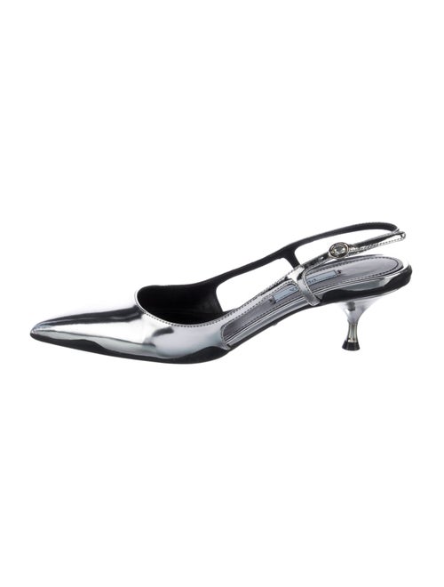 Prada Patent Leather Slingback Pumps
