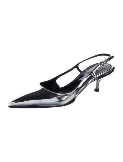 Prada Patent Leather Slingback Pumps