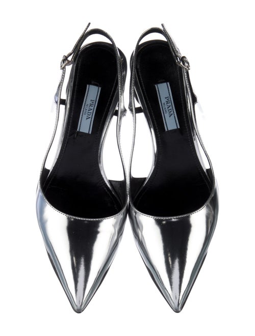 Prada Patent Leather Slingback Pumps