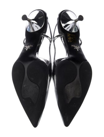Prada Patent Leather Slingback Pumps