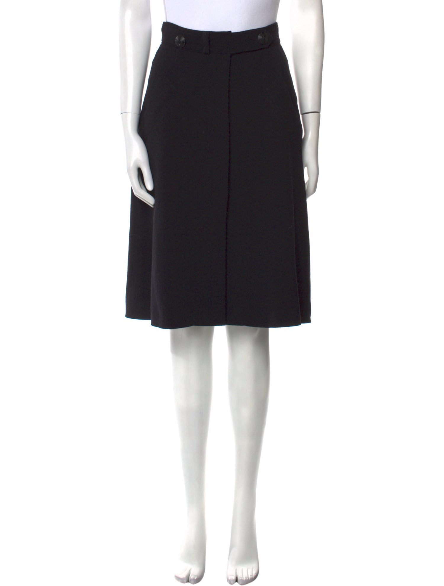 Prada Virgin Wool Knee-Length Skirt