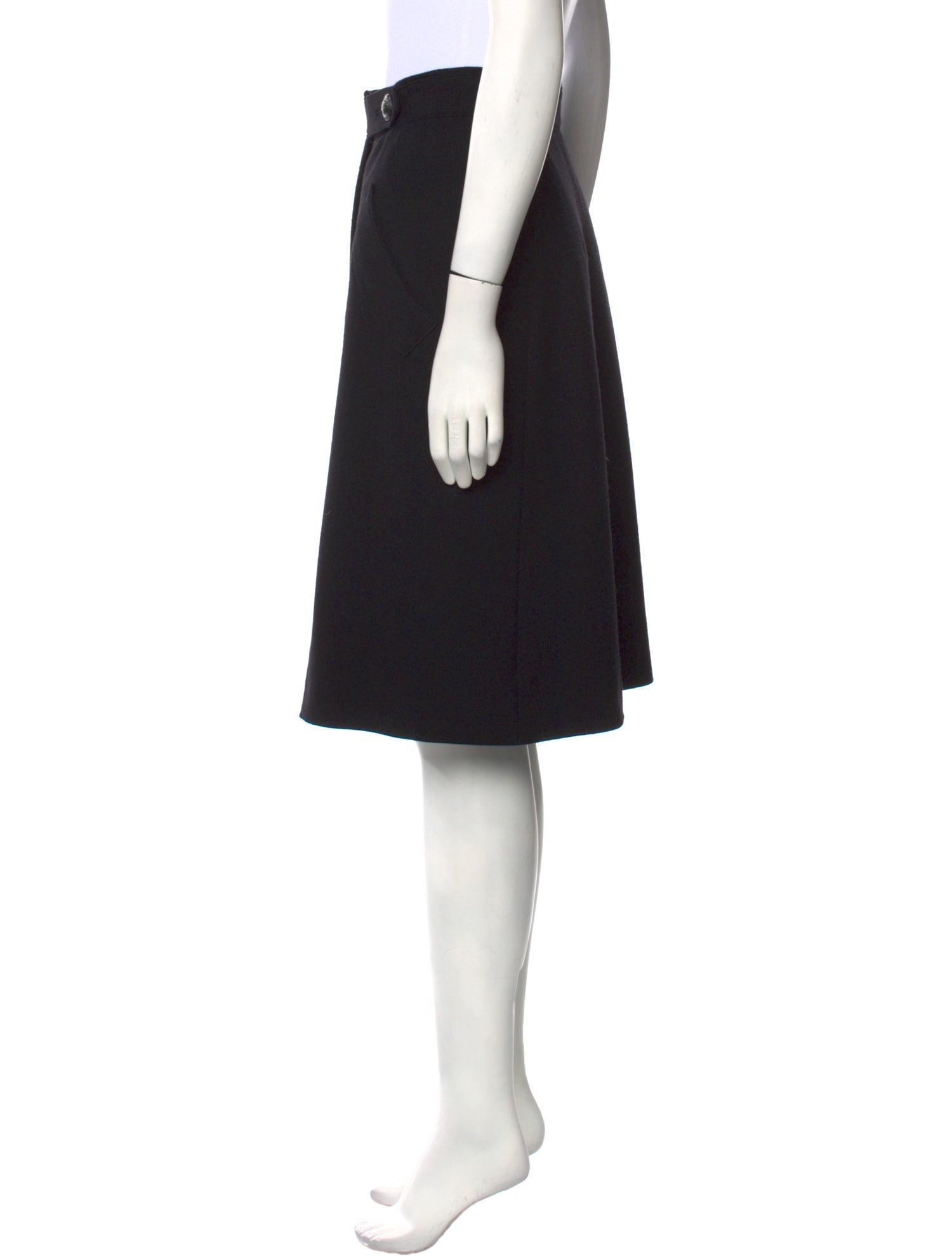 Prada Virgin Wool Knee-Length Skirt