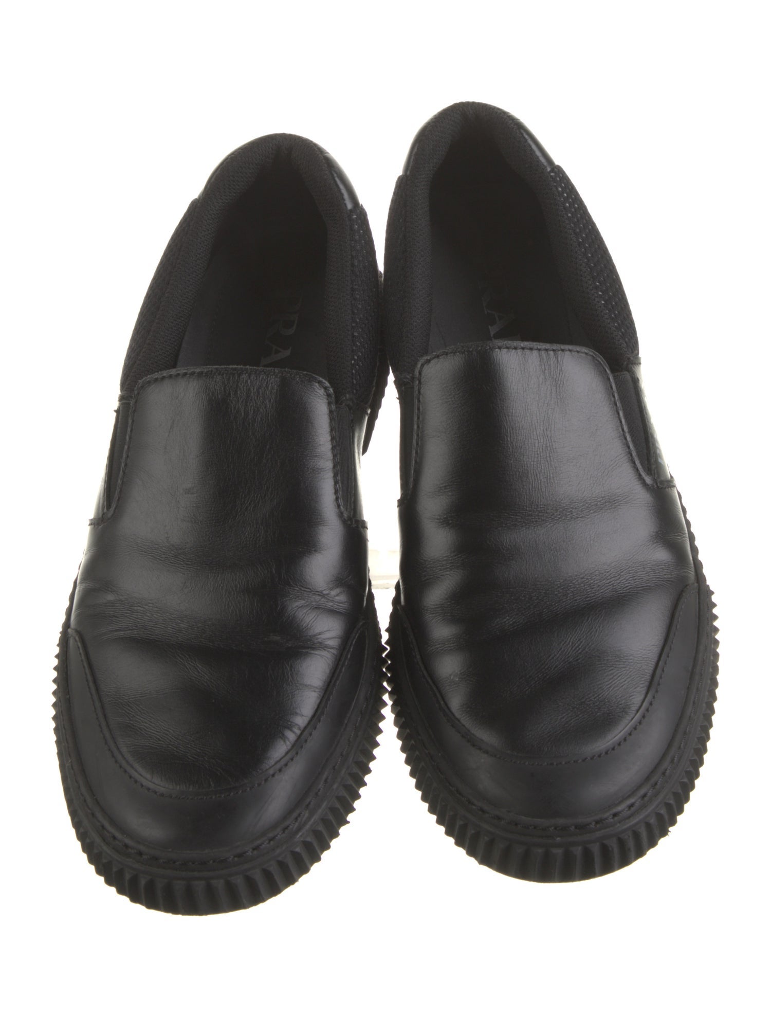 Prada Leather Printed Sneakers