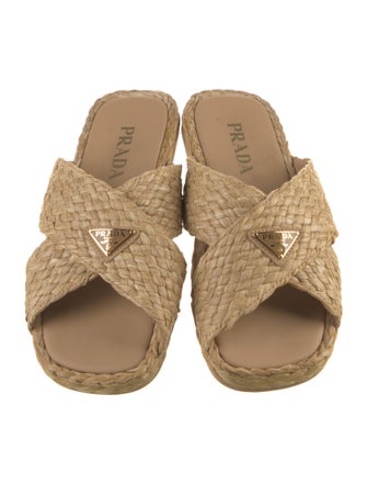Prada Straw Espadrilles