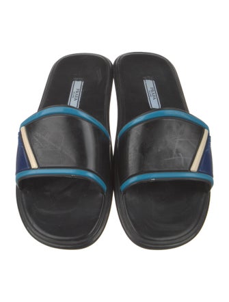 Prada Rubber Printed Slides
