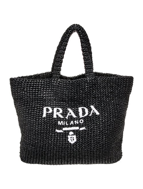 Prada Enameled Metal Triangle Tote