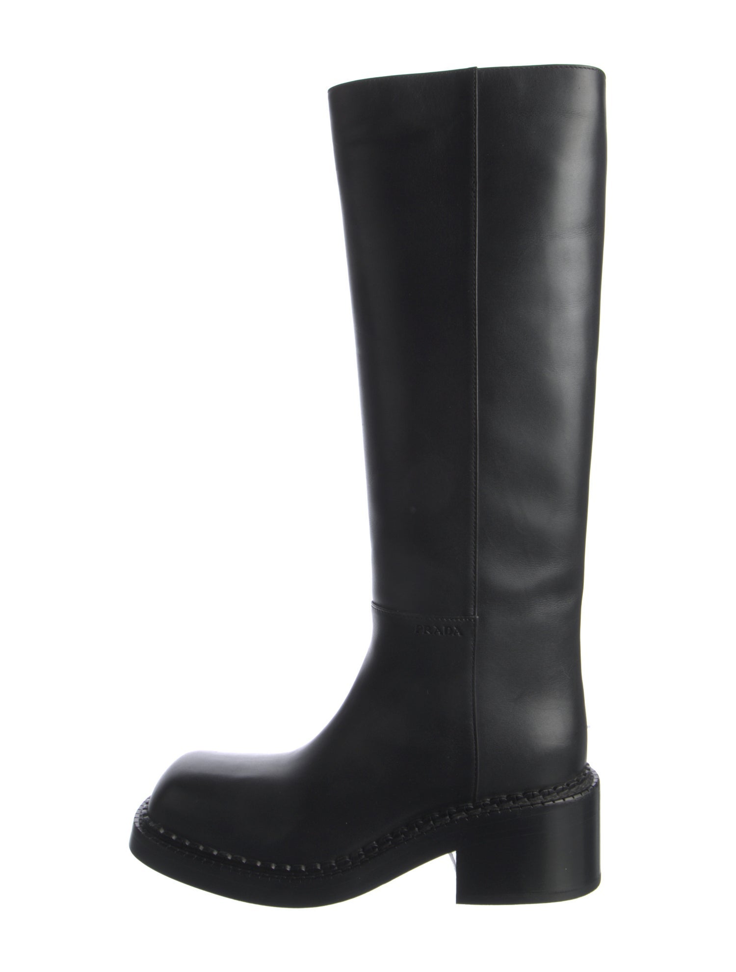 Prada Leather Riding Boots