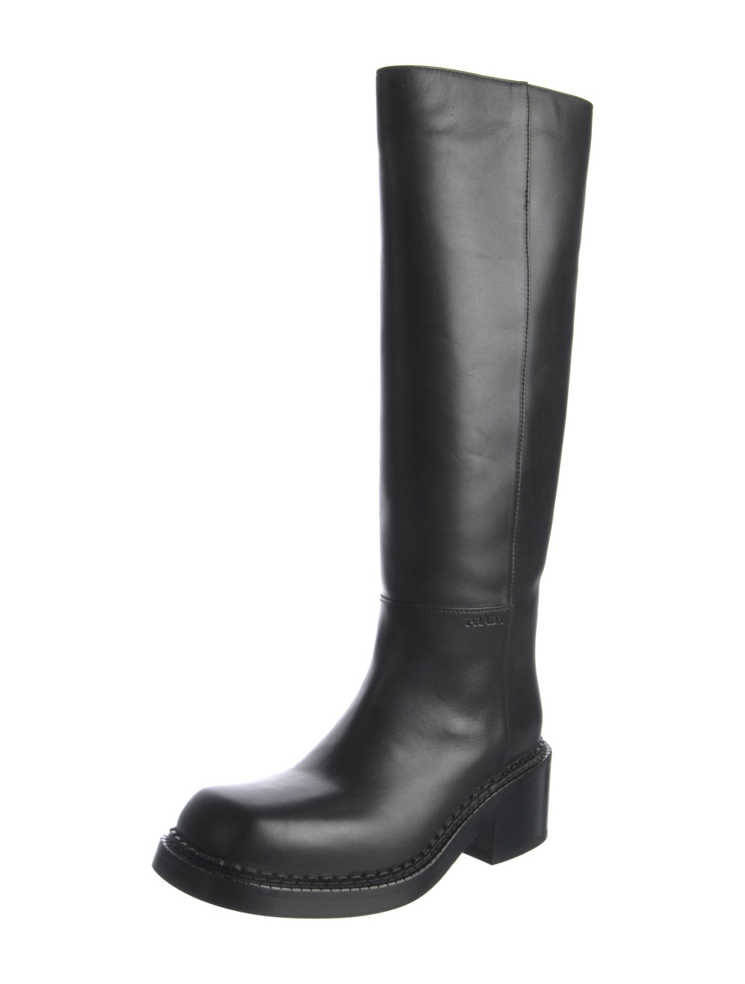 Prada Leather Riding Boots