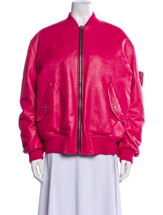 Prada 2021 Lamb Leather Bomber Jacket