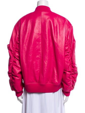 Prada 2021 Lamb Leather Bomber Jacket