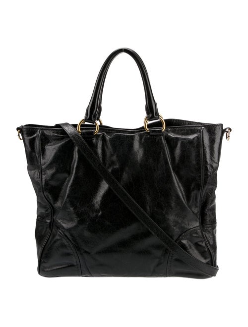 Prada Canvas Top Handle Bag