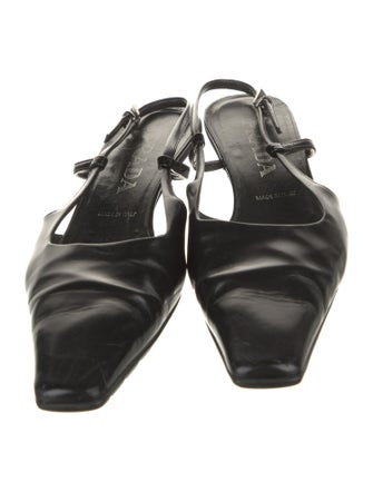 Prada Leather Slingback Pumps