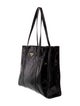 Prada Enameled Metal Triangle Antique Tote Large
