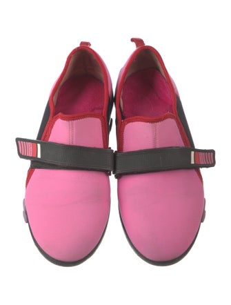 Prada Neoprene Colorblock Pattern Sneakers
