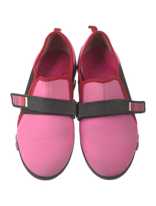 Prada Neoprene Colorblock Pattern Sneakers