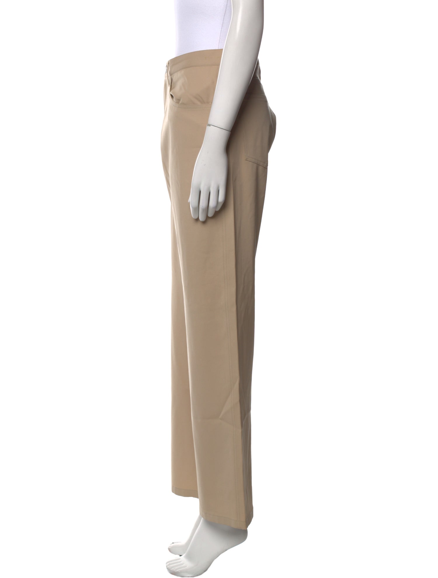 Prada Virgin Wool Wide Leg Pants