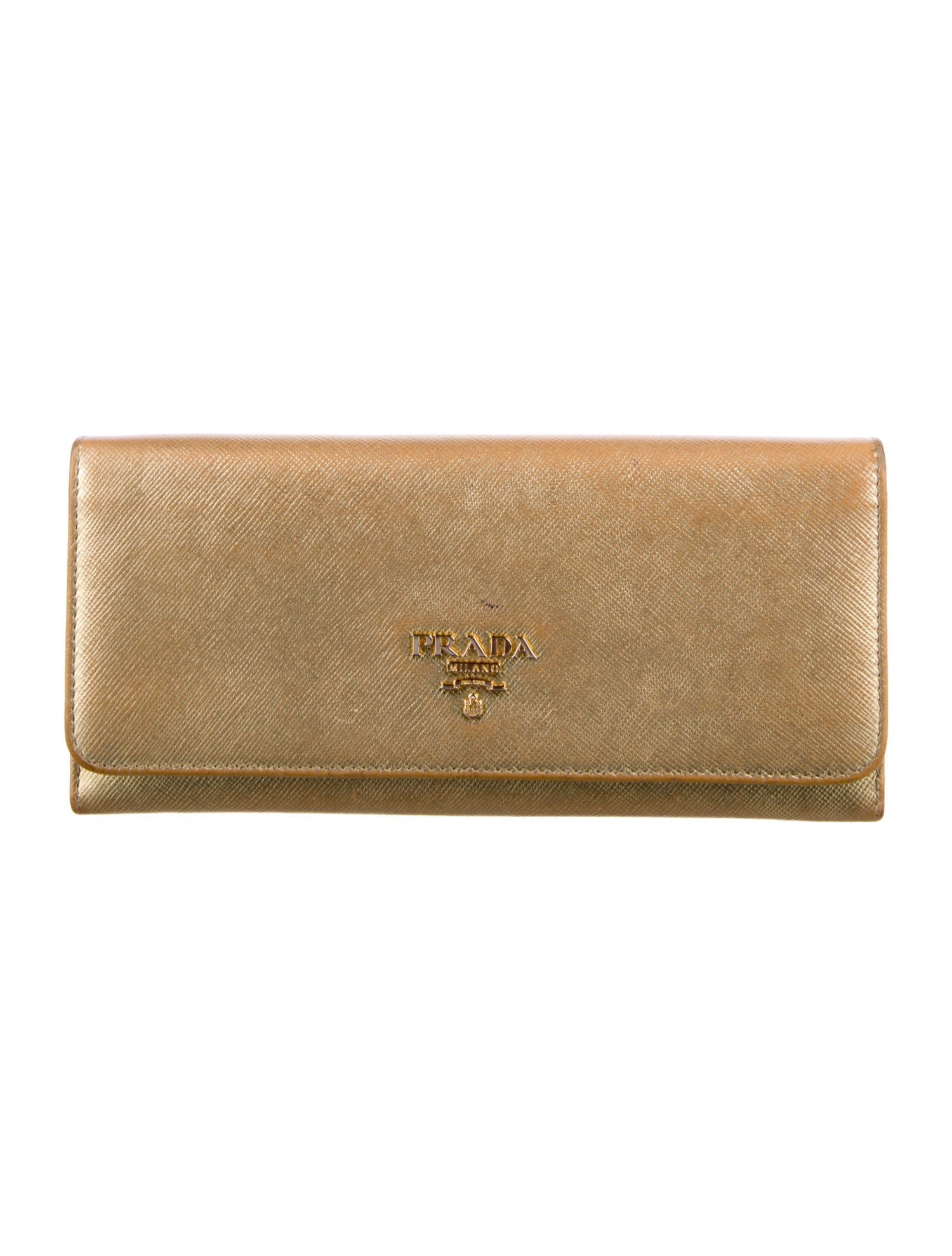 Prada Saffiano Lux Leather Continental Wallet