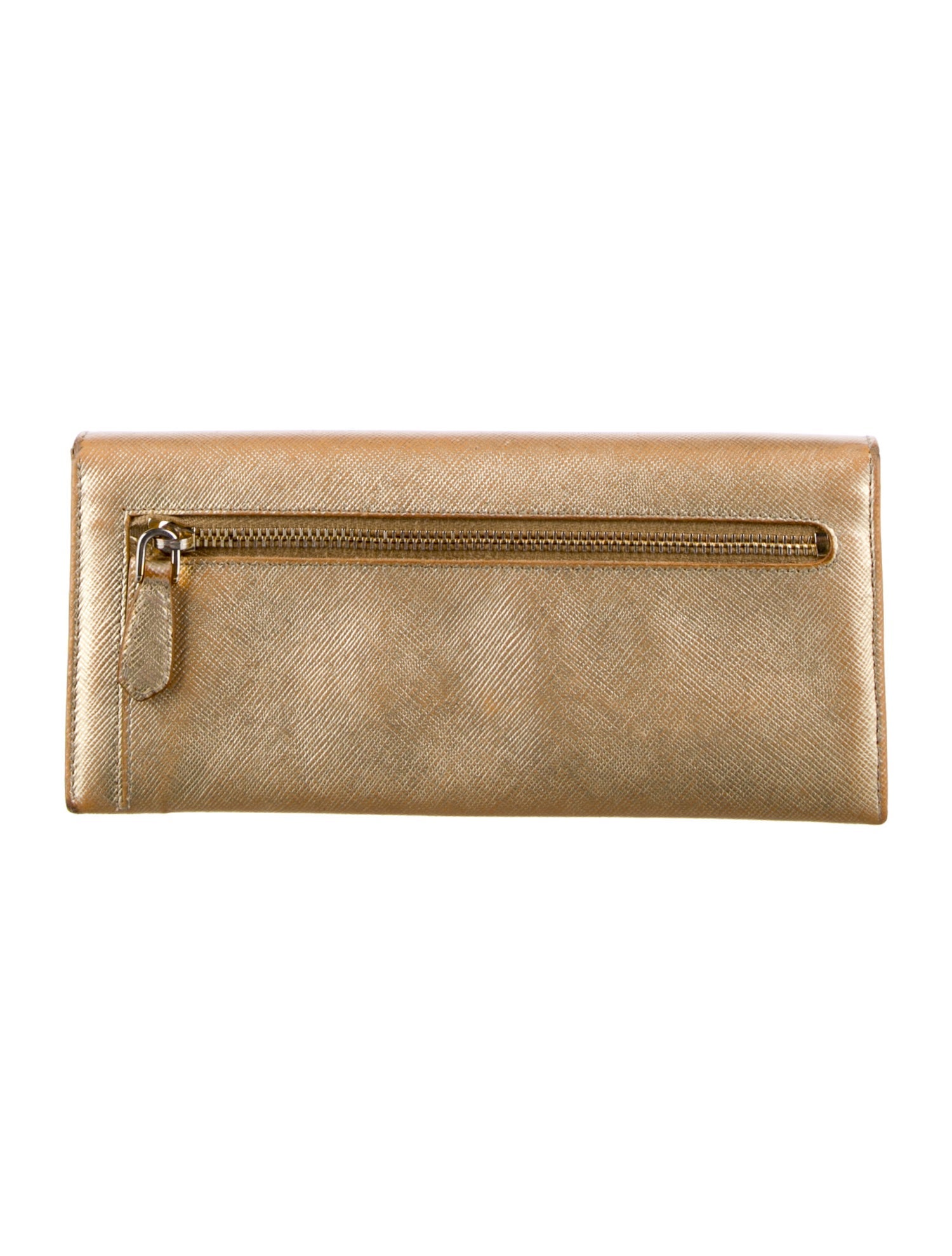 Prada Saffiano Lux Leather Continental Wallet