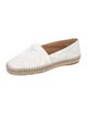 Prada Quilted Pattern Leather Espadrilles