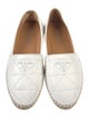 Prada Quilted Pattern Leather Espadrilles
