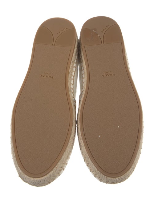 Prada Quilted Pattern Leather Espadrilles