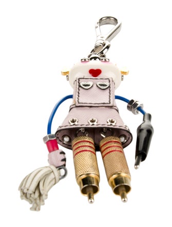 Prada Metal Robot Keychain