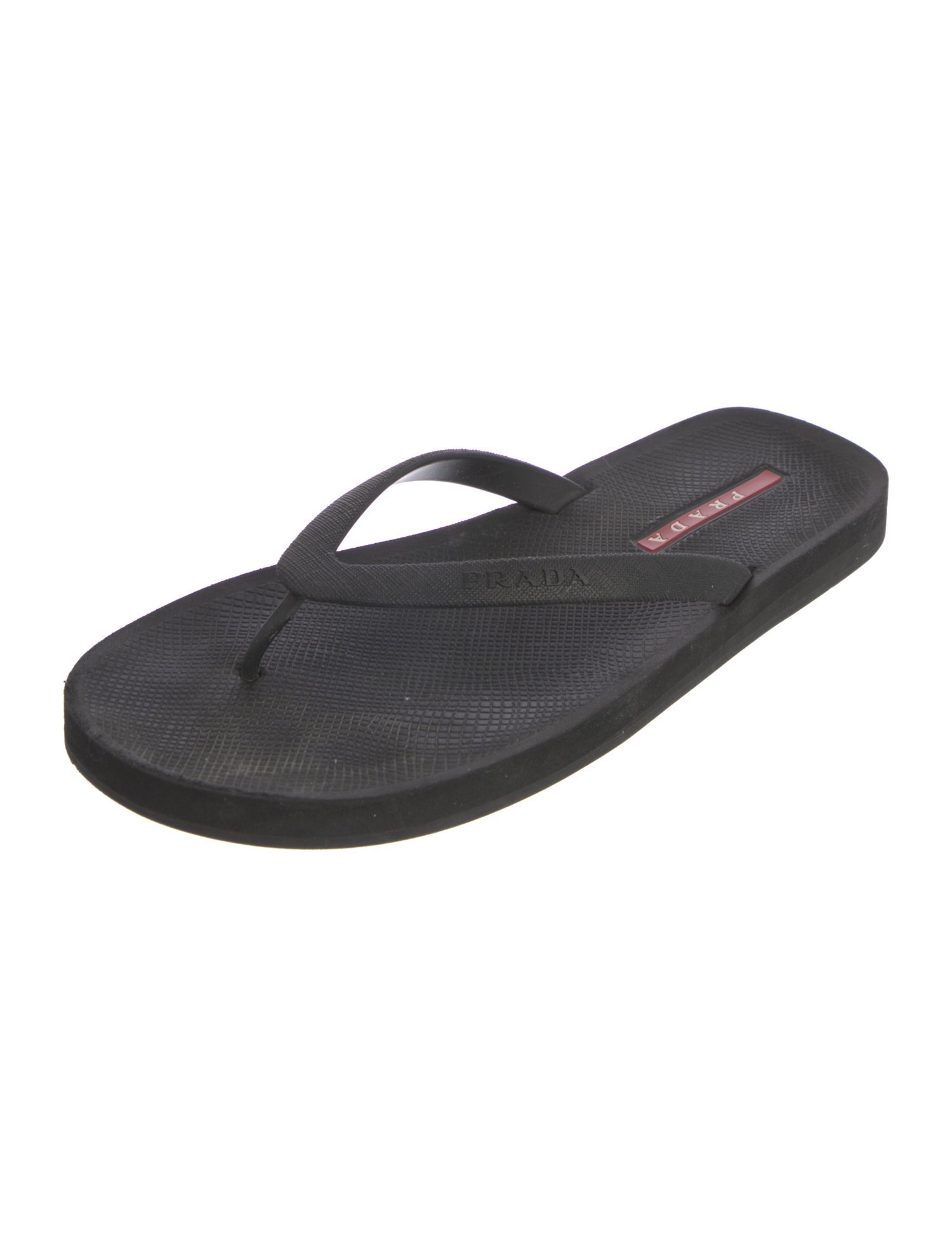 Prada Rubber Flip Flops