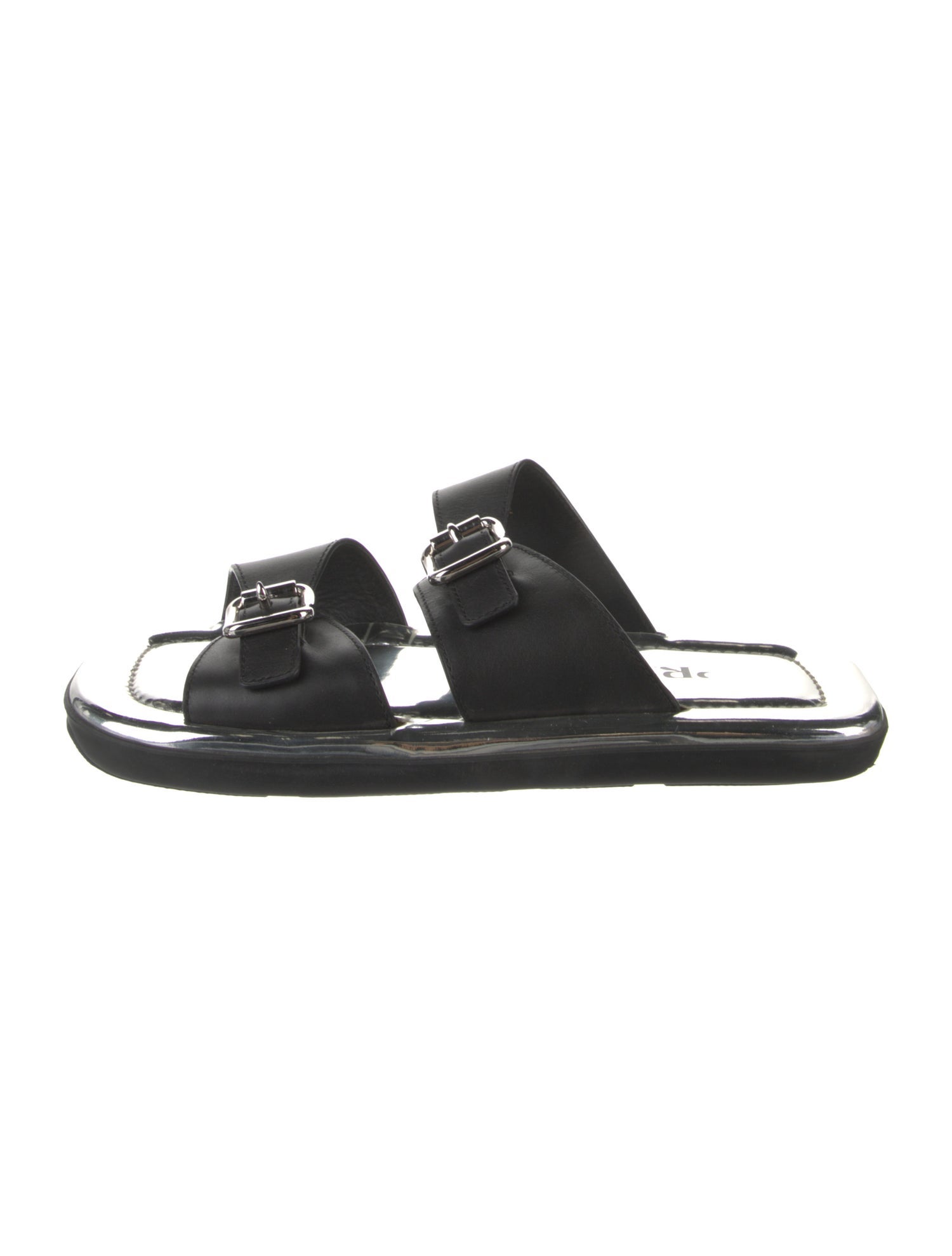 Prada Leather Slides