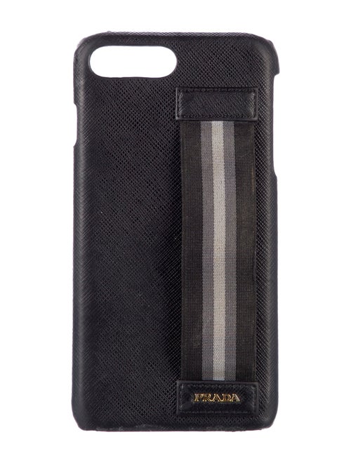 Prada Prada Men's Saffiano Leather Phone Case