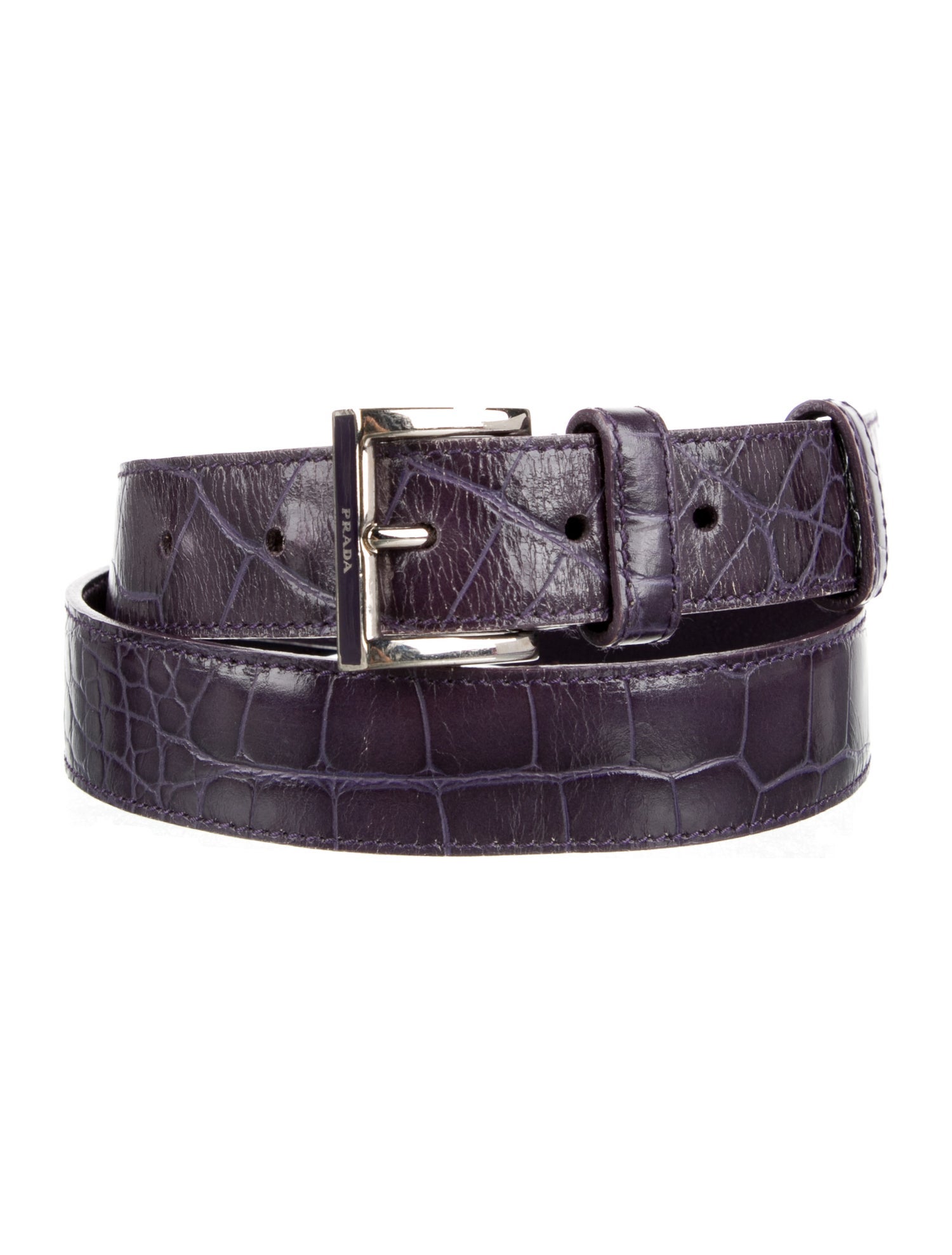 Prada Embossed Leather Belt