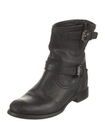 Prada Leather Moto Boots