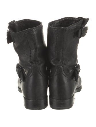 Prada Leather Moto Boots