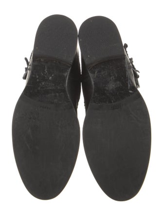 Prada Leather Moto Boots