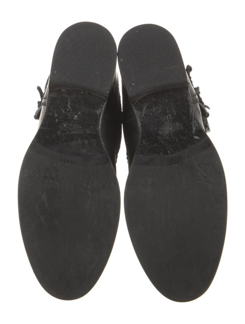 Prada Leather Moto Boots
